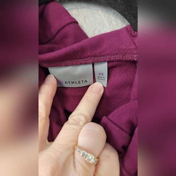 Athleta Maroon Sentey Hoodie Size XS - Picture 3 of 5